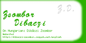 zsombor dibaczi business card